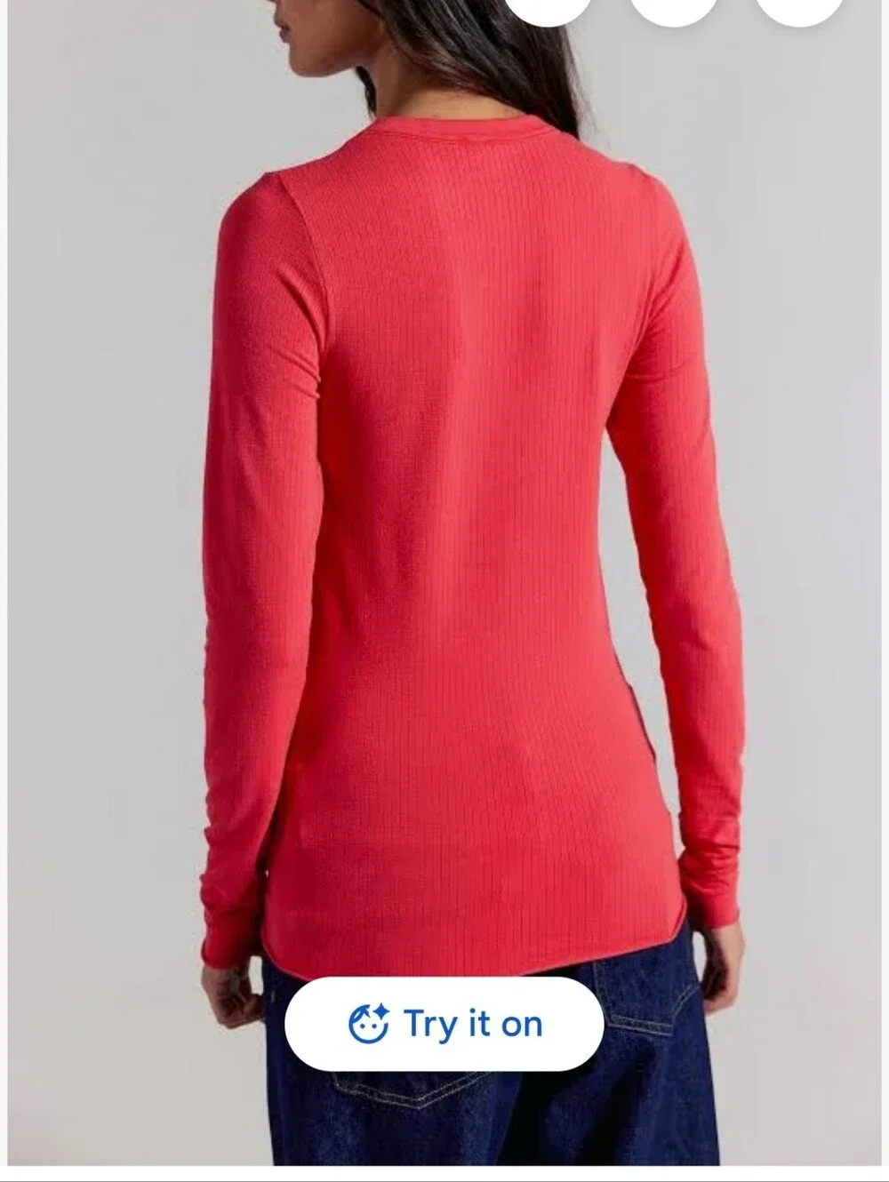 NWT Free People So Soft Seamless Modal Long Sleeve Top XS/S Berry Twist
